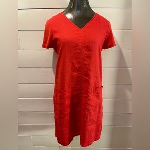 BLU NO.9 – Short Sleeve Red Dress – Size P/S